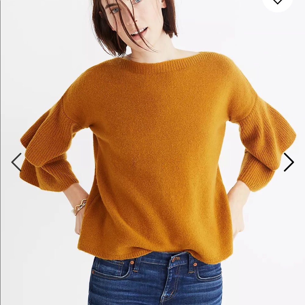 Madewell Tier-Sleeve Pullover Sweater